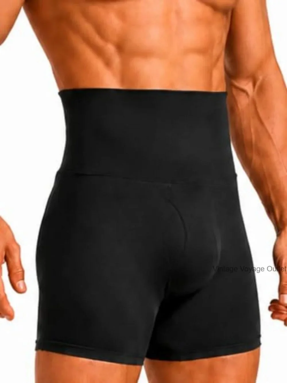 Men's Tummy Control Shapewear Shorts High Waist Compression Boxer Briefs